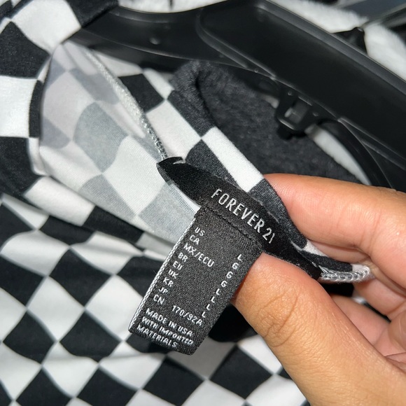 Checkered low cut dress 🏁🤍🖤 - Picture 2 of 4